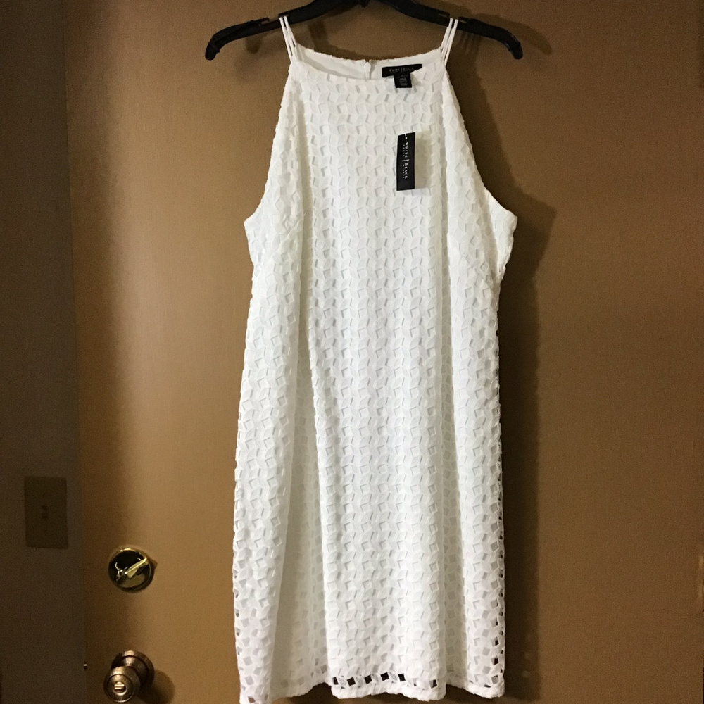 White Lace Dress, Sz 12, NWT White House/Black Mkt